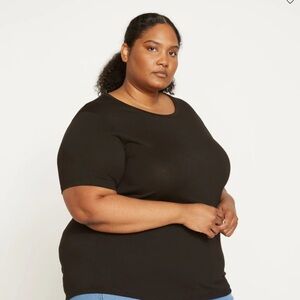 NWT UNIVERSAL STANDARD | Tee Rex Tee | Black | 22-24